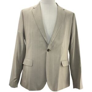 ASOS Slim Fit Beige Blazer Jacket Men's 42R One Button Modern Sport Coat